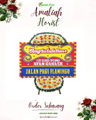 Bunga Papan Congratulation di Plaju